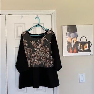 Sequins Peplum Top
